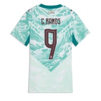 Stroje piłkarskie Portugalia Goncalo Ramos #9 Koszulka Wyjazdowej dla damskie MŚ 2026 Krótki Rękaw